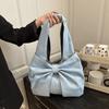 Designer Bow Shoulder Bag Casual Women's Tote bag Ins Bow Denim Bag  Ladies