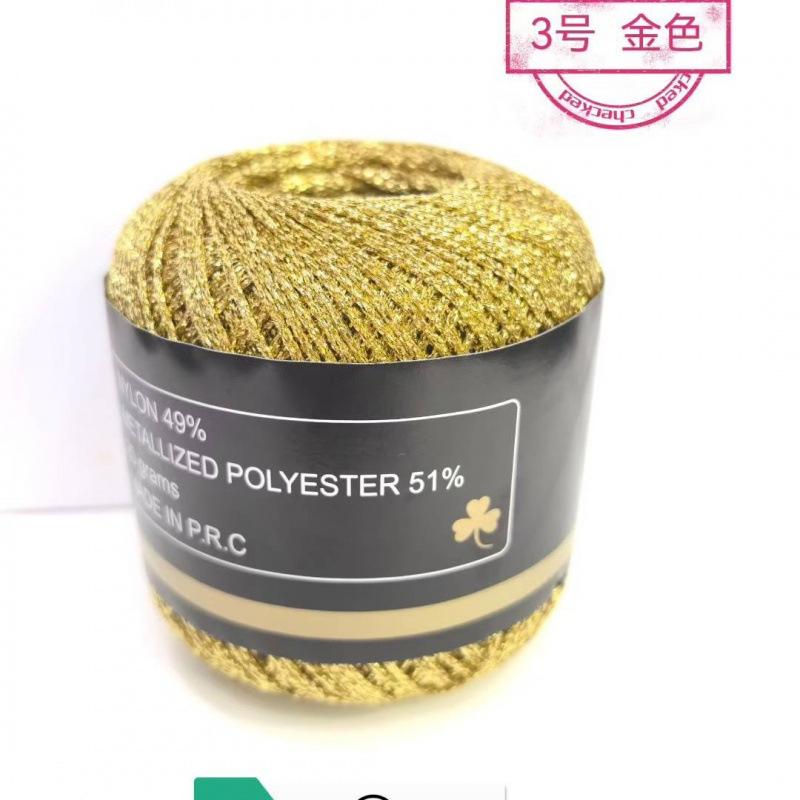 Handmade DIY Crafting Yarn — Shimmering -Thread Cord For Bags, Hats, And Knitting One Size