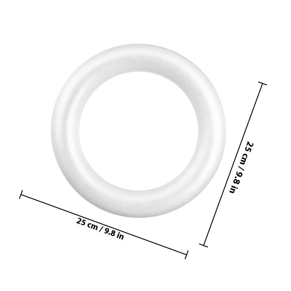 Foam Craft Circle For Diy Crafts Unpainted Lightweight Craft Foam Rings Christmas Party Decoration Supplies