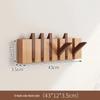 Solid Wood Wall-Mounted Piano Key Coat Hook - No-Drill Storage Rack for Clothes & Hats