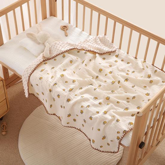Baby Blanket Soft Double-Layer Design Printing Pattern Sleeping Blanket Easy Care Fabric Newborn Baby Blanket