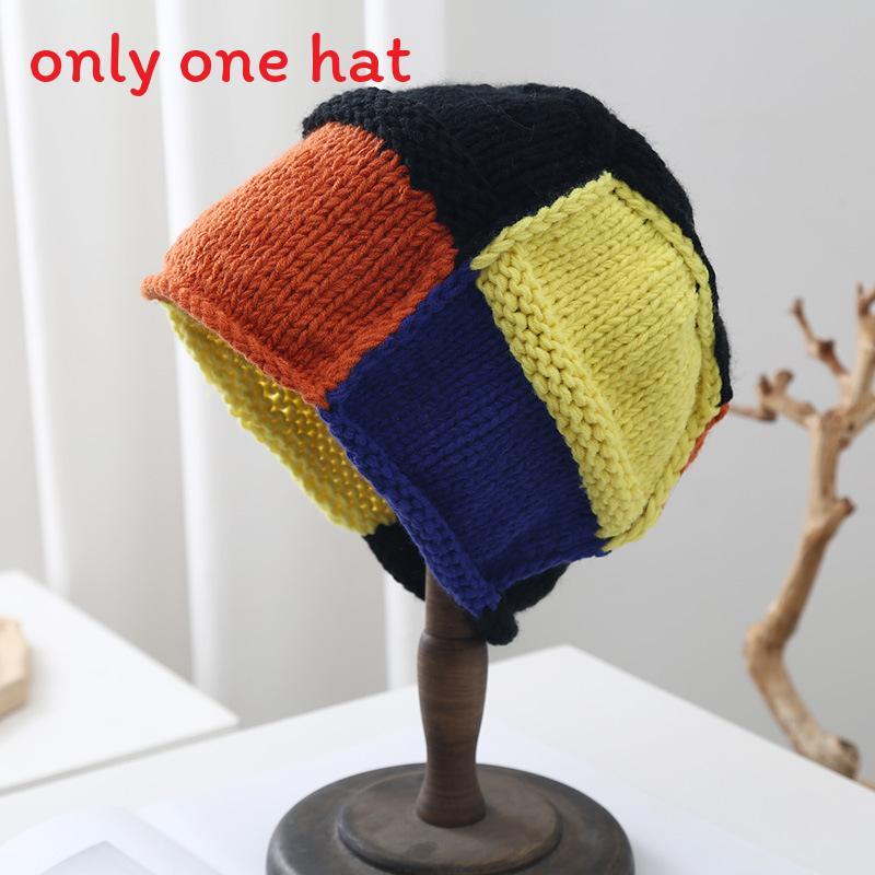 

Winter Knit Fisherman Hat For Women With Warmth And Wide Brim Urban Fashion Black Yellow