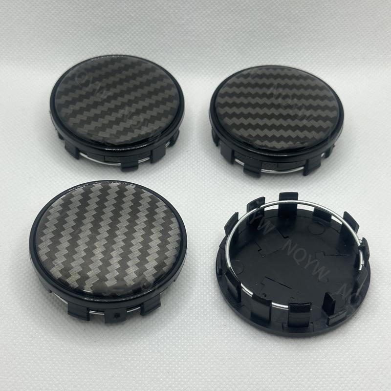 4 pezzi/set 54mm coprimozzo per cerchi auto coprimozzo coprimozzo in plastica ABS argento nero coprimozzo antipolvere accessori per auto