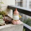 Ceramic Gourds Ornament with Exquisite Patterns For Car Or Desktop Decoration