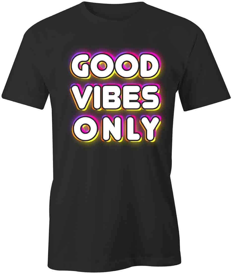 GOOD VIBES ONLY TShirt Tee Short-Sleeved Cotton POSITIVE CLOTHING S1BCA463 XXL