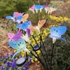 Solar Simulation Butterfly Ground Inserted Landscape Lawn Light Suitable for Garden Courtyard Landscaping Decoration Atmosphere