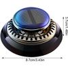Solar Powered Car Air Freshener - Cyclone Car Diffuser Solar Odor Eliminator Fragrance Ornament White