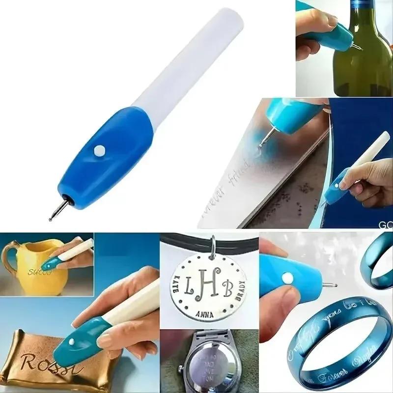 1Pcs Carving Pen Name Writing Engraving Tool for Crafts and Mini Wireless Engraving Pen Precision Electric Engraving Pen