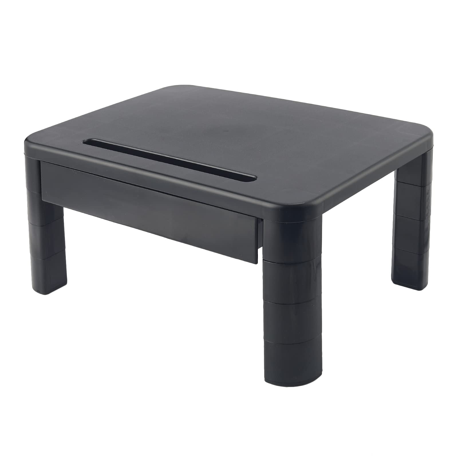 

KOADOA Подставка для ПК-монитора по высоте, настольная подставка для ПК-монитора с опорами для стола, ширина ПК 37 x глубина, грузоподъемность 50 кг, подставка, регулируемая, подставка, ящик, хранение,