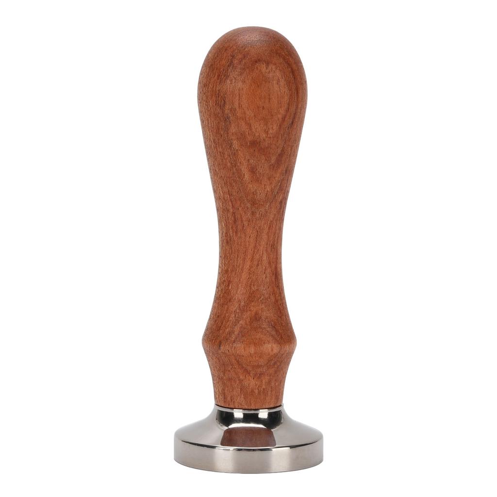 Coffee Tamper 30mm Stainless Steel Coffee Ground Press Tool with Wooden Handle for Cafe Home