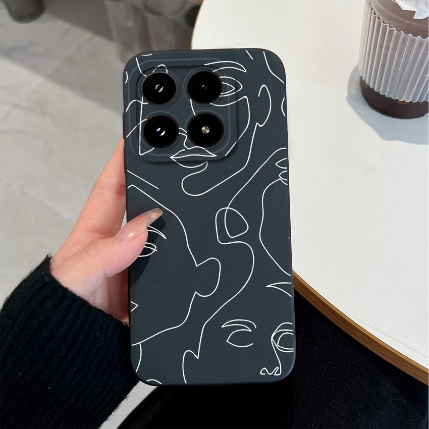 Do Xiaomi 17 Pro Max Poco C71 C75 M7 M8 F7 F8 14 14T 15 15T Etui Retro Wzór Panterki Premium Płynny Silikon Odporne na Upadek Etui Do Xiaomi Pokrowiec