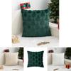 Soft Plush Christmas Cushion Cover Snowflake And Christmas Tree Pattern For Festive Vibe