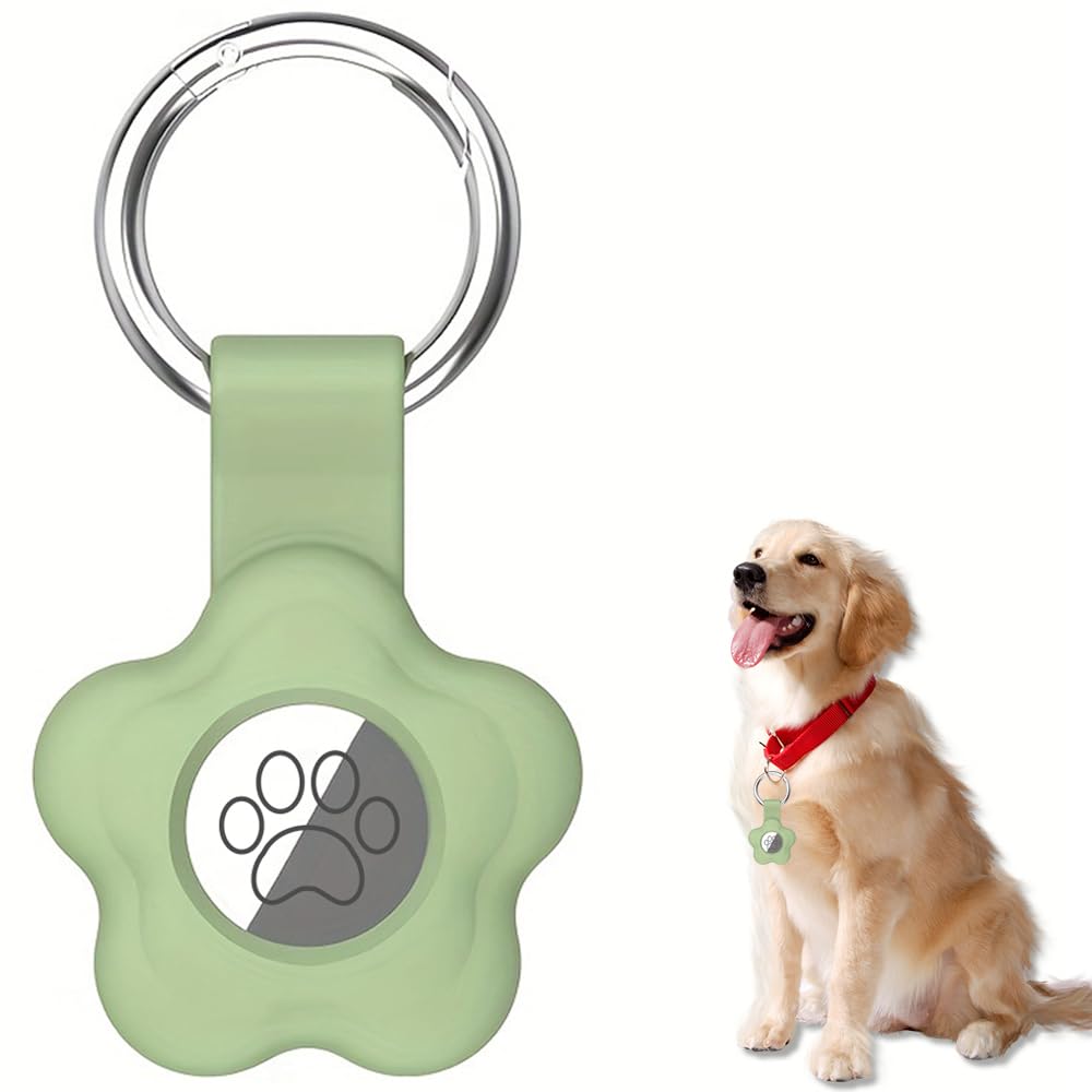 Case Cute Silicone Protective Air Tag Holder with Anti-Lost Keychain