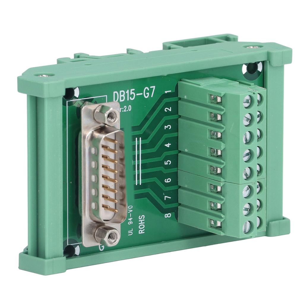 Terminal Block Male Header Interface Connector Break Out Board Module DC 60V DB15‑G7