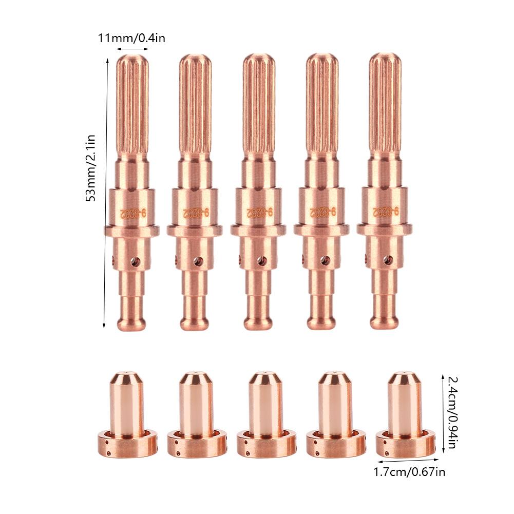 5pcs 9 8215 Electrode 5 pcs 9 8210 Nozzle Tips for Thermal Dynamics SL60 100 Plasma Torch