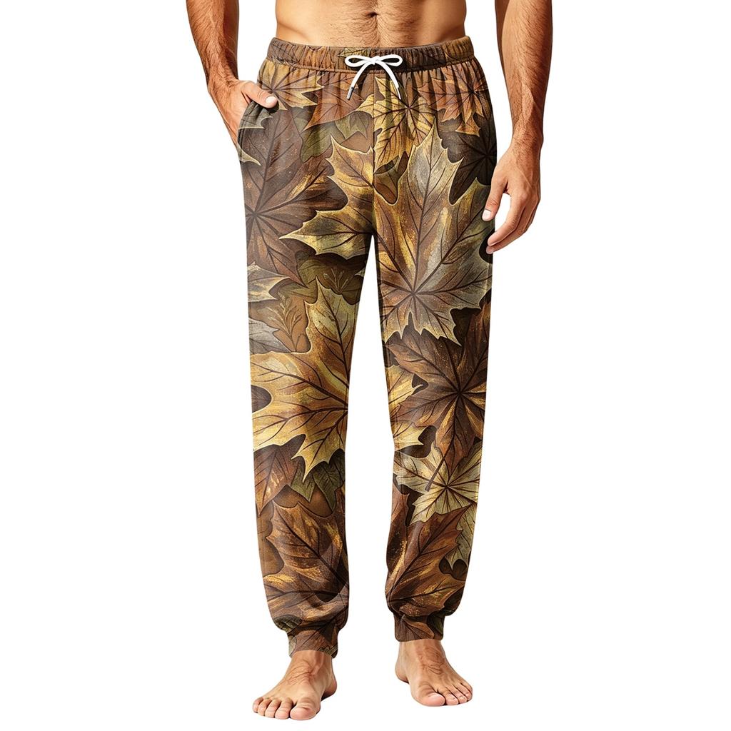 Men's Sleep Pants for Fall and Winter, Pajama Bottoms for Cold Home Lounging and Bedtime