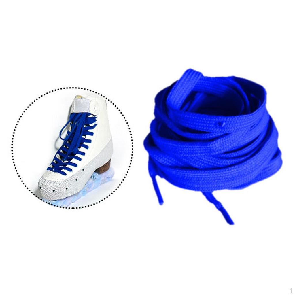 Hockey Skate Laces Accessories Supplies 260cm Elegant Flat Polyester Heavy Duty Shoelaces for Figure