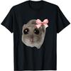 Sad Hamster Meme with Bow T-Shirt
