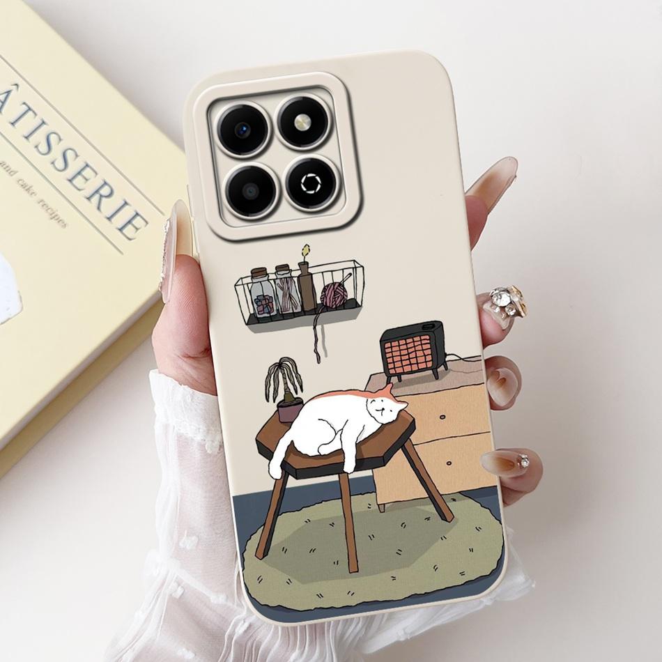 For Honor X6b Fashion Moon Pattern Phone Case For HonorX6b X 6B 4G JDY-LX1 JDY-LX2 Soft Silicone Shockproof Cases
