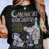 Koszulkę Midnight Margaritas Prezent dla Miłośników Margarity Tequila Halloween Koszulka Halloweenowa Czarodziejska Koszulka Halloweenowa