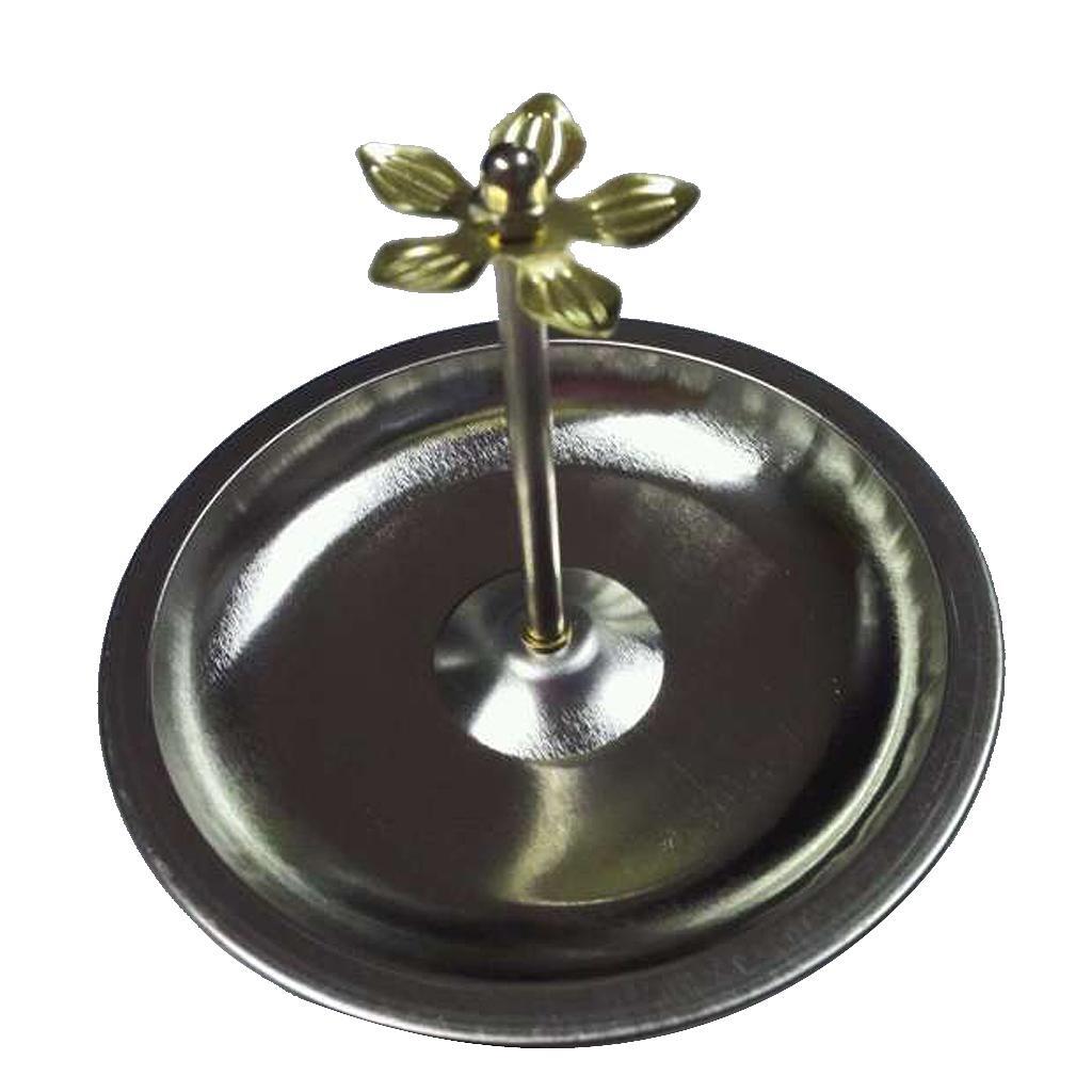 Verstellbare Räucherstäbchenhalter-Brennerplatte für Sandelholzspiralen, 2 Stück, 11 cm