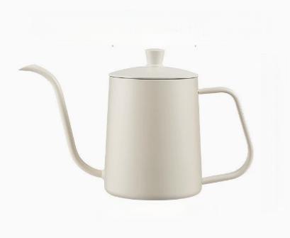 111ML Stainless Steel Gooseneck Drip Coffee Pot, Brewer with Lid & Hanging Handle