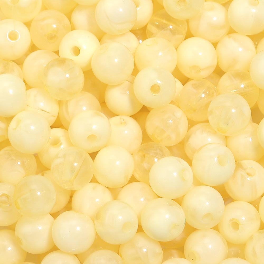 100pcs/lot 10mm Round Double Colors Acrylic Beads Loose Spacer Beads For Jewelry Making Diy Bracelet Necklace Charms Accessories
