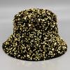 Sequined Bucket Hat Men and Women European and American Fashion Joint Versatile Casual Basin Hat Sun Hat Sun Protection Big Brim Jackson
