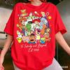 2026 New Toy Story Lobo Christmas Cotton Women's Casual Fashion Loose Short Sleeve