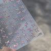 Shiny Red Bowknot Bow Tie Silk Ribbon Butterfly 5D Nail Art Sticker Pearl Rhinestones Self Adhesive Decoration Manicure Decal