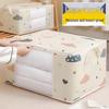 Transparent Cotton Quilt Storage Bag with Handle - Dustproof Clothes Organizer for Dormitory or Moving