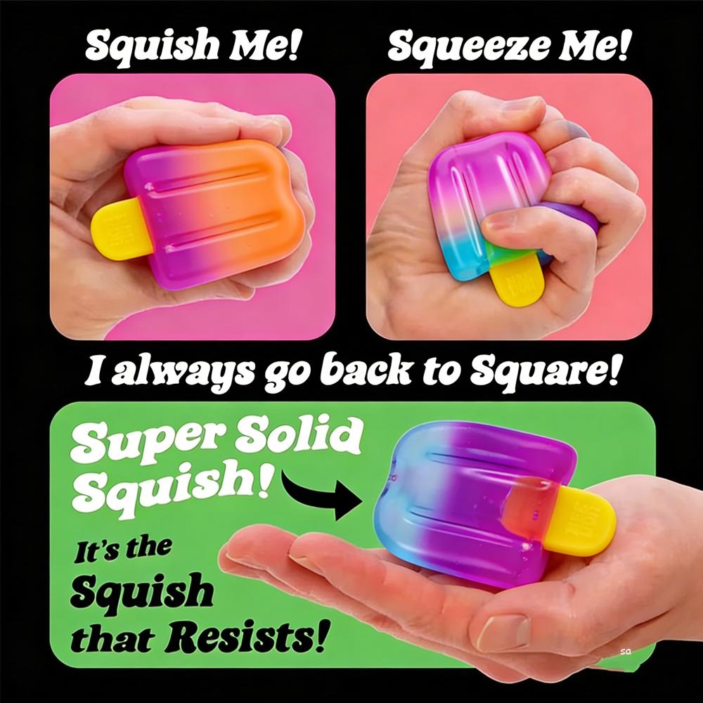 NEW 2026 NeeDoh Nice-Sicle Popsicle Sensory Squeeze Toy Super Stress Ice Lolly Relief for Kids Adults Summer Easfestival Gifts