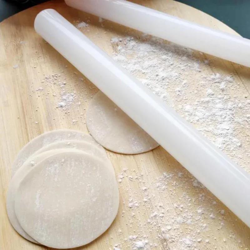 23cm 30cm 50cm Plastic Fondant Roller Rolling Pin Sugar Cake Dough Roller Stick Pastry Baking Decoration Tool Kitchen Accessorie