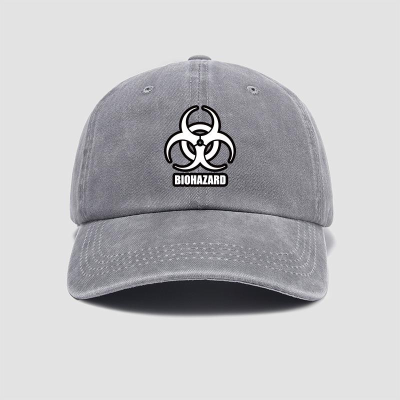 Ensemble T-shirt Manches Courtes et Casquette Style Coréen Resident Evil Marchandise Film Jeu Chinois Haut Doux Casquette de Baseball Réglable