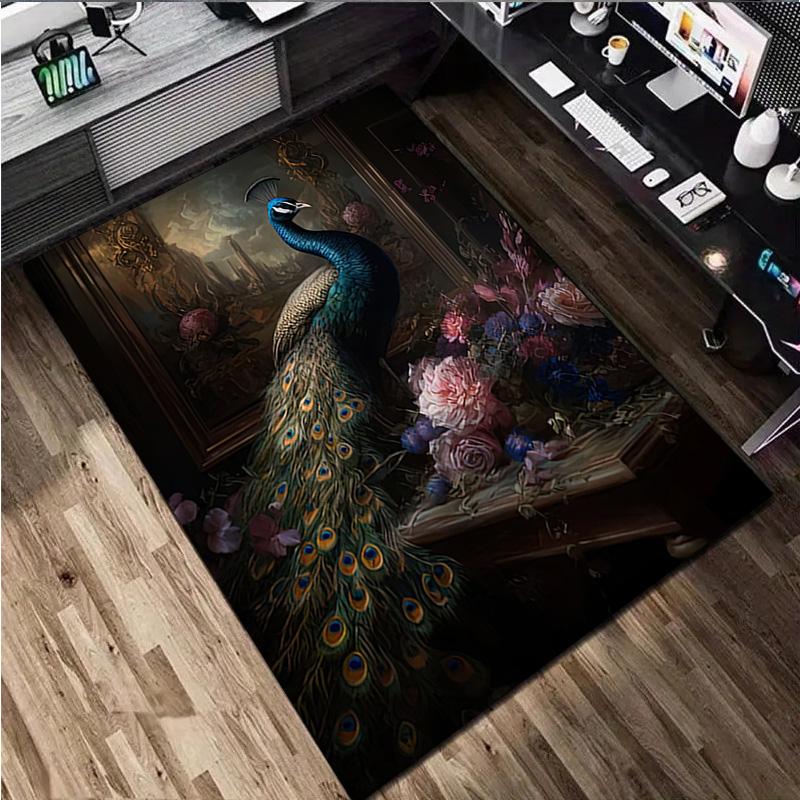 Flowers Animal Rug Home Carpet Office Decorative Carpet For Living Room Bedroom Door Mat Floor Carpet Computer Chair Area Rug