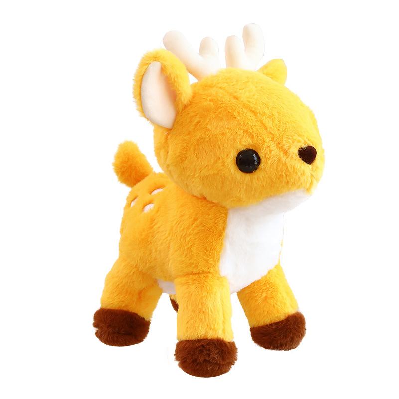 Cute Standing Sika Deer Doll Plush Toy Deer Doll Children'S Company Soothing Pillow Rag Doll