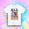 All American Dad Bald Eagle Flag Sunglasses Patriotic Tee Shirt S-5XL