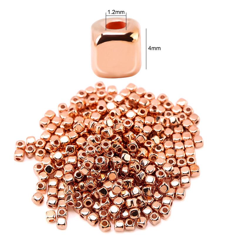 200 Pieces Flat Round Disc Spacer Beads CCB Cube Loose Spacer Beads For Bracelet Necklace Making Jewely Craft DIY 7Colors