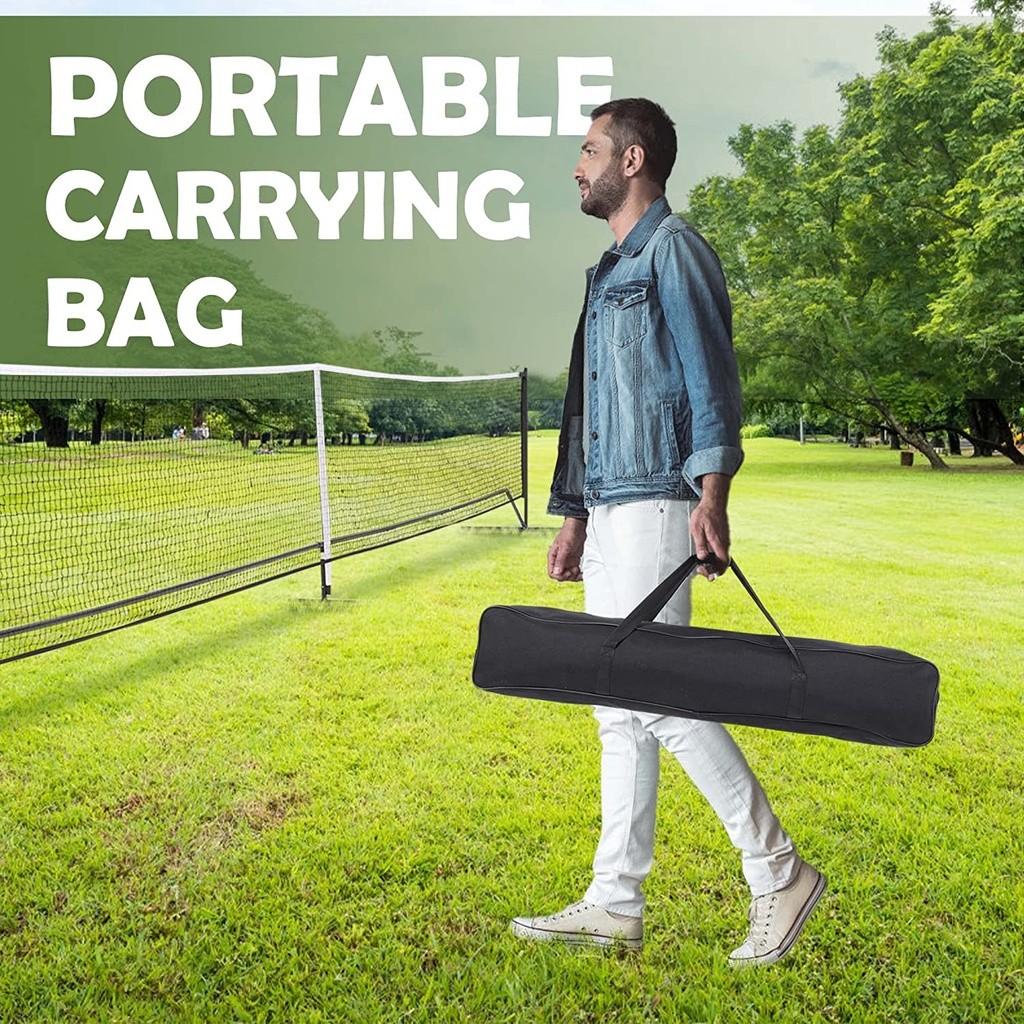 Portable Outdoor Pickleball Nets 22 FT Pickleball Net Driveway Backyards Pickle Ball Game Training Supplies Set