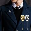 Brooch Pin Lapel Suit Dress Sweater Decor Creative Man Alloy Party Wedding