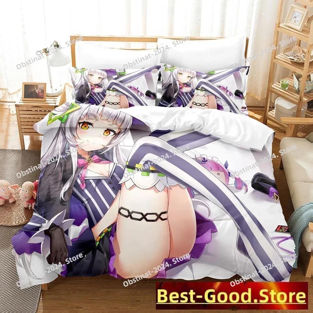 Murasaki Shion Bedding Set Printed single Comforter Duvet Cover Pillow Case 3 Pieces Kids Adult Size Anime Kawaii Girl Bed