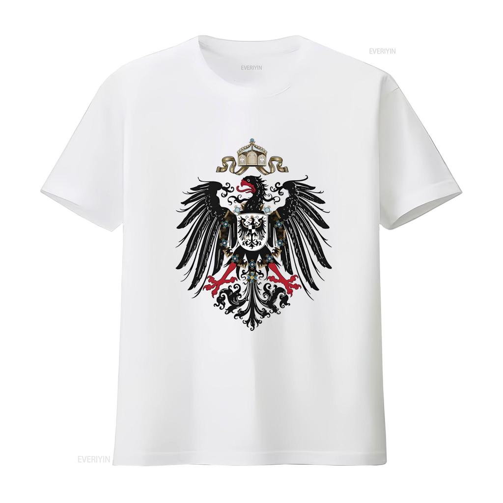 Preußischer Adler T-Shirt Deutschland Souveränitätszeichen Druck Einzigartiges Design für Männer und Frauen vintage Gewaschen Vielseitig Stilvoll Lässig