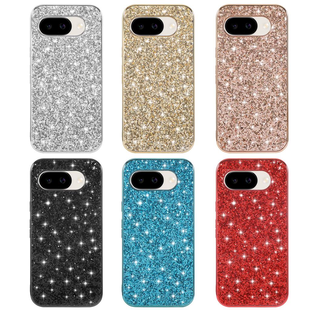 For Google Pixel 10a Case Electroplating TPU + PC Sparkling Glitter Phone Back Cover