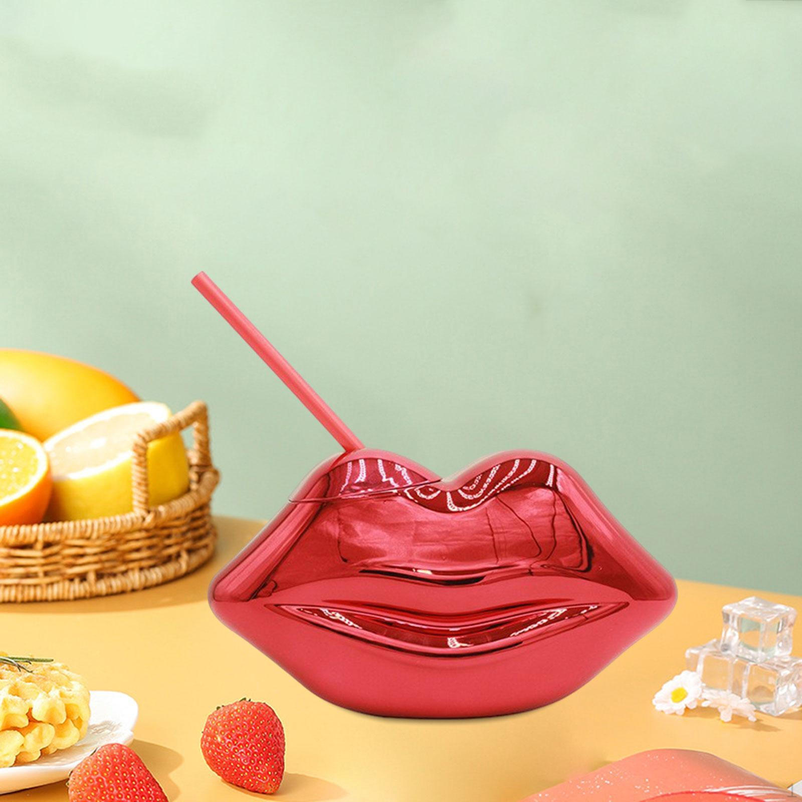 

Стаканчик в форме губы, новинка с крышкой и для KTV, дома, офиса, бара, вечеринки