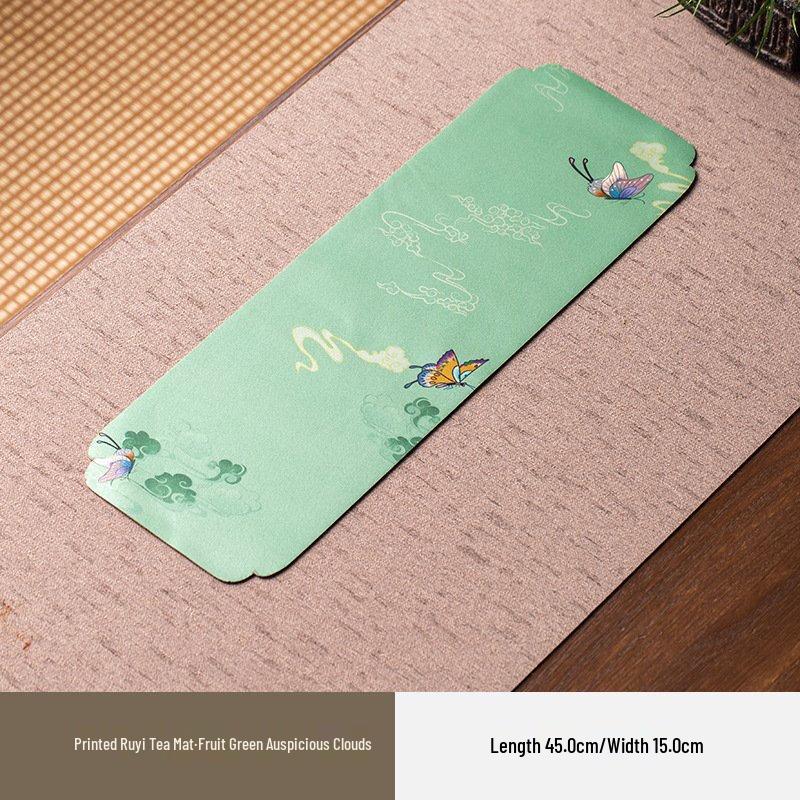 Shangqi Crane Pattern Tea Table Runner Set