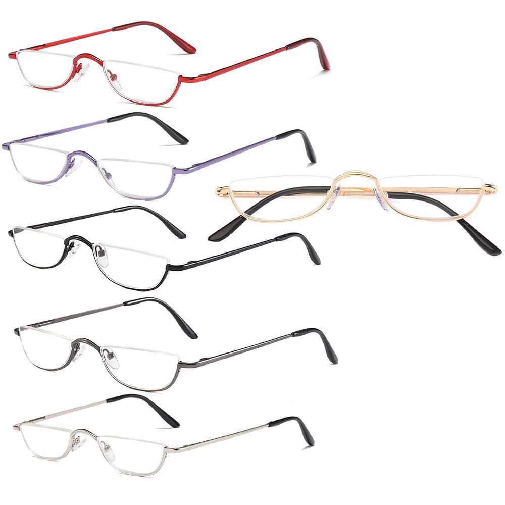 High Quality Metal Reading Glasses Men Women Fashion Presbyopic Eyeglasses Half frame Hyperopia Light Eyewear