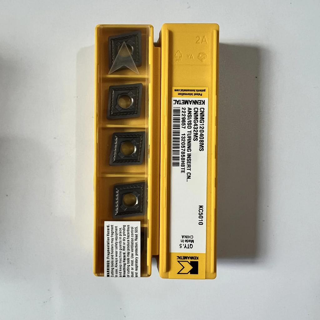 KENNAMETEL / CNMG120408MS KC5010 / Original carbide blade 10 Pcs