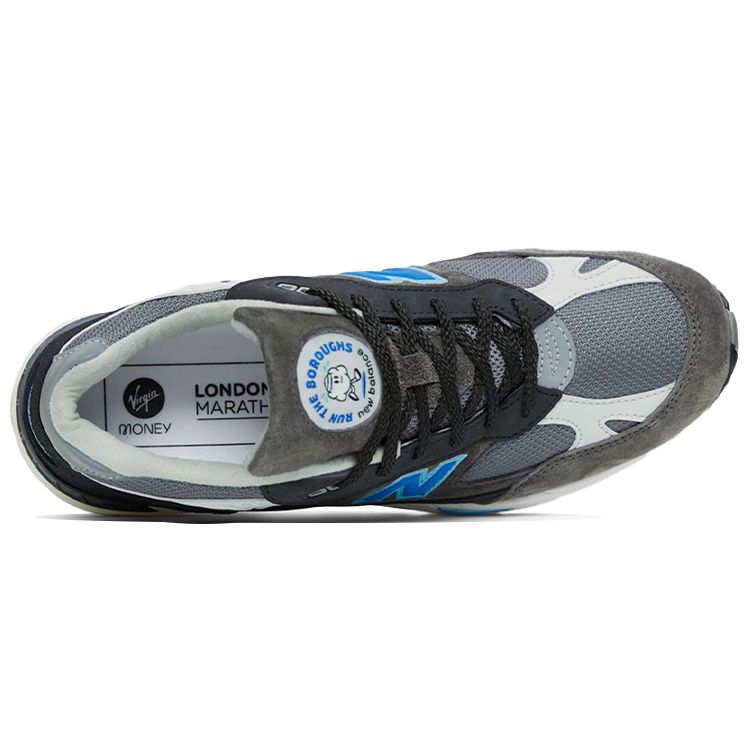 Run The Boroughs x New Balance 991 Made in England London Marathon Men Sneakers Grey Black Blue M991LM