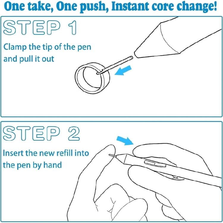 Pack of 10 Replacement Styluses Tips Compatible for DTH1620,DTH2421,DTH3221,DTK2421 DTHW1621 Tablets Precise Drawing Tip
