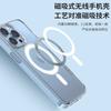 Magnetic transparent mobile phone case iPhone17 to figure personalized private LOGO Apple 15pm